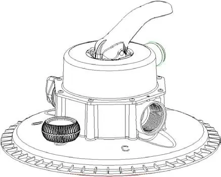 Sand filter pump control valve positions