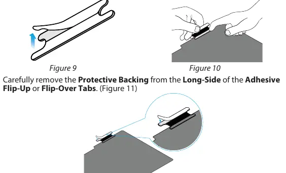 Flip-up/flip-over tab preparation (Figures 9-11)