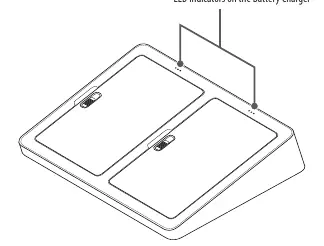 Battery charger and LED indicators