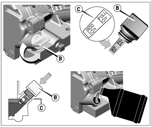 Engine oil filling