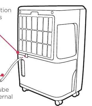 Continuous drainage setup