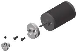 Motor mount cam and pinion gear installation