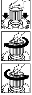 Filter installation steps