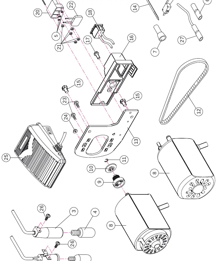 Electrical and motor assembly