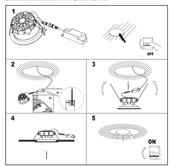 Installation steps 1-5