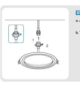 Step 5: Attaching the fixture to the junction box.