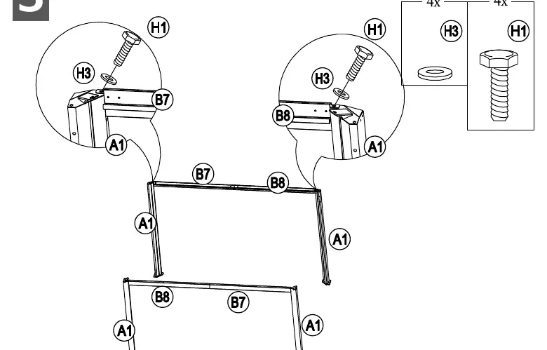 Step 3: Frame assembly