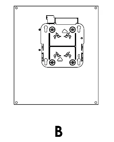 Mounting bracket attached to the back plate.