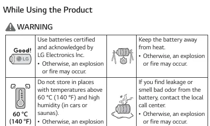 Battery safety precautions