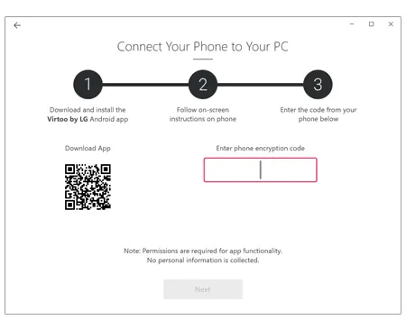 Connect your phone to your PC