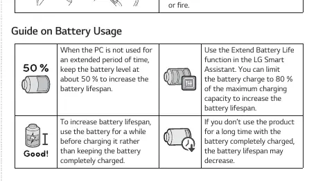 Battery usage guide