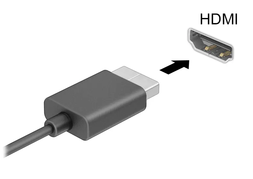 Connecting an HDMI device