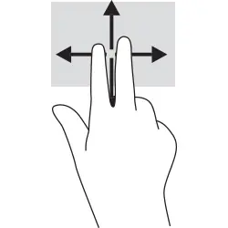 Touchpad pinch gesture