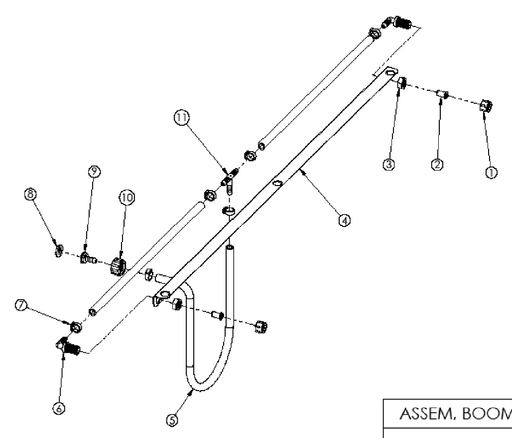 Boom assembly diagram