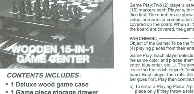 Game components and storage