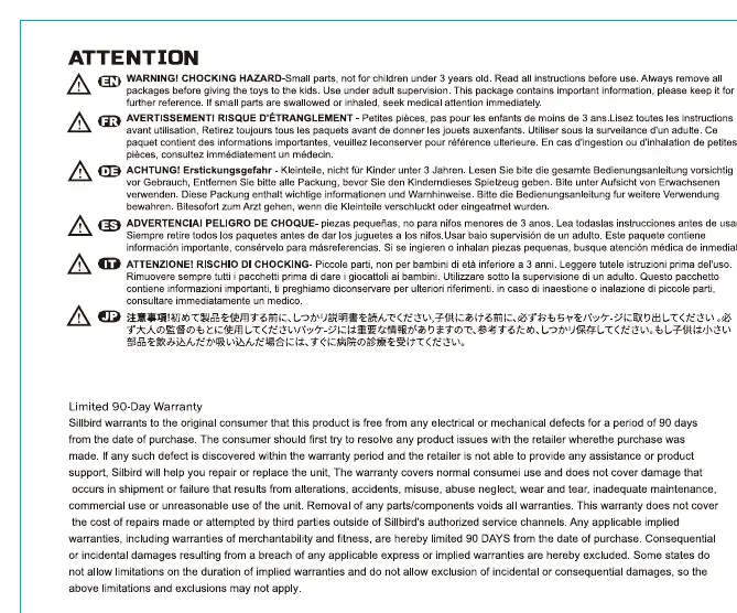 Safety warnings and precautions