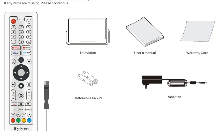 Included accessories