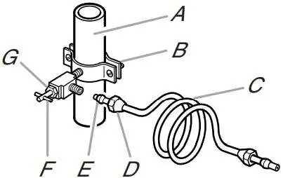 Connecting the water supply to the cold water pipe