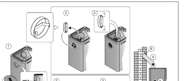 Upper connection to masonry flue