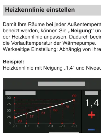 Heating curve adjustment