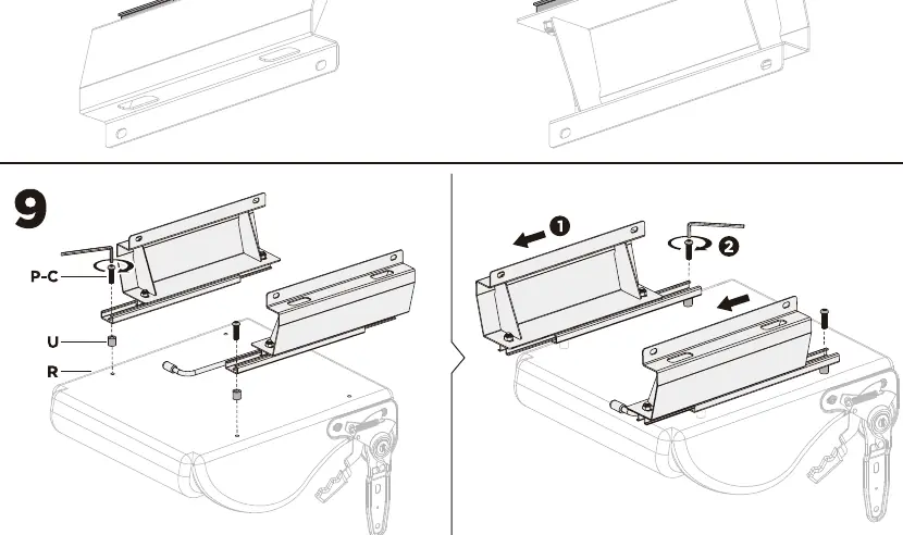 Pedal mount tilt adjustment (Step 6)