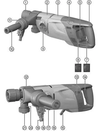 Diamond core drilling machine components