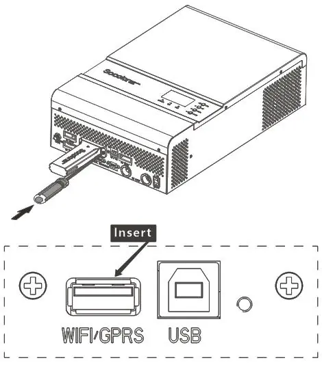 Connecting the ShineWiFi module to the inverter