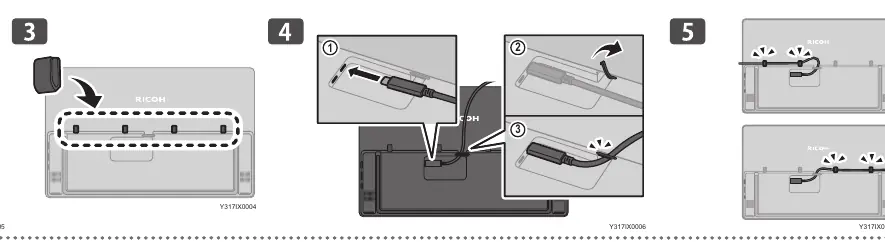 Cable routing and connection steps