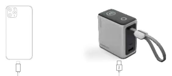 Charging other devices using the built-in cable