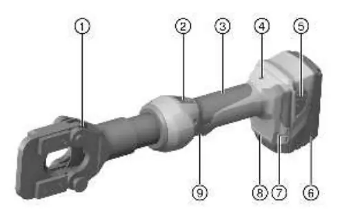 Hilti NCT IS 045-A22 tool components overview
