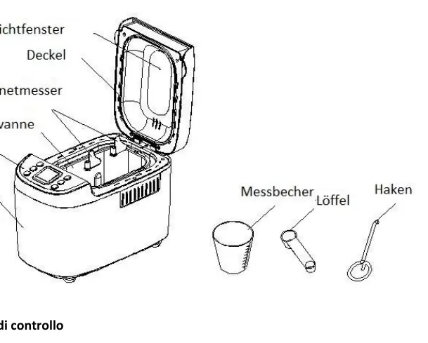 Bread machine components