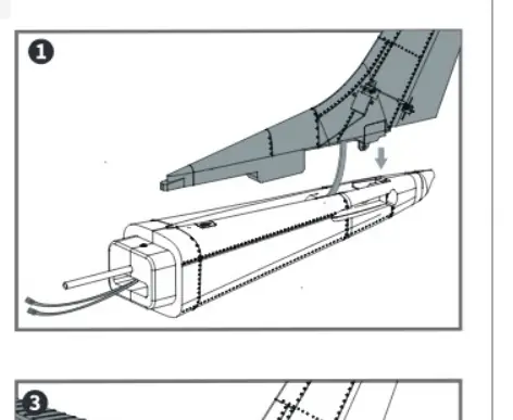 Tail wing installation