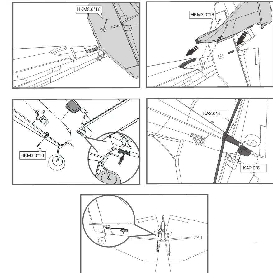 Tail installation