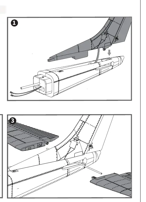 Tail wing installation steps