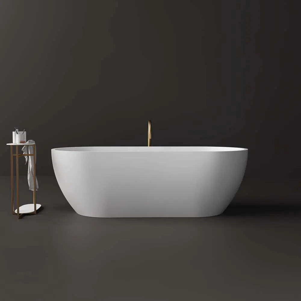 Polymarble and solid surface bath