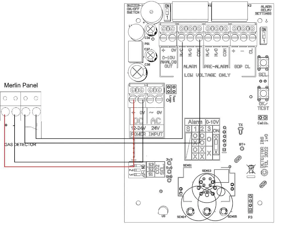 Connecting Gas Detector i or iS model