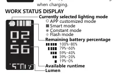OLED display status indicators