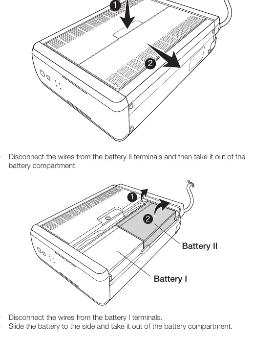 Battery removal steps