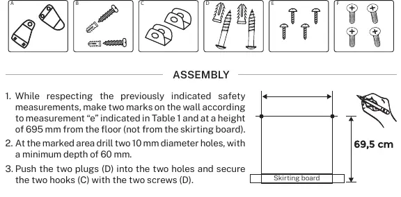 Wall installation steps