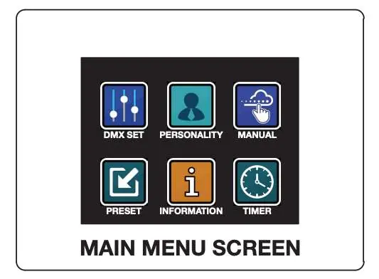 Main Menu Screen