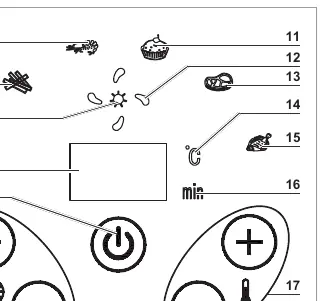 Control panel and display icons