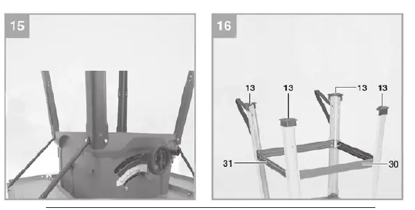 Frame assembly (Fig 15-16)