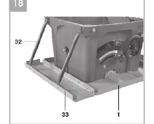 Bench extension installation (Fig 18)