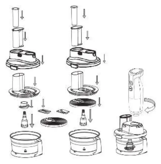 Food processor assembly