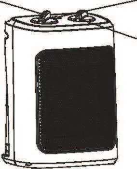Parts diagram of the Utilitech 1500W Ceramic Heater