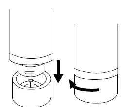 Assembly of the blender handle to the shaft