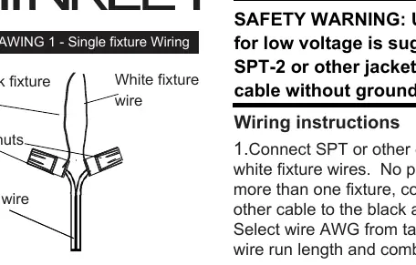 Single fixture wiring diagram