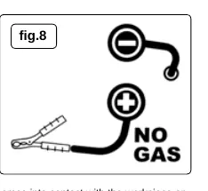 Polarity setup for gasless welding