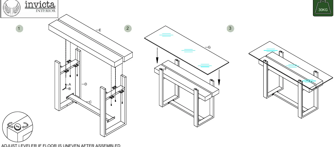 Step-by-step assembly diagram