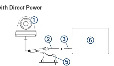 Connection diagram with direct power